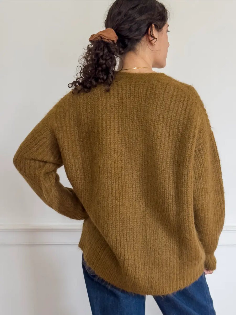 Suzu×CLANE MOHAIR LOOSE KNIT CARDIGAN SUZU×CLANE MOHAIR LOOSE KNIT CARDIGAN新品 【公式通販】