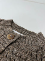 ZIGZAG CARDIGAN - MUSHROOM TWEED