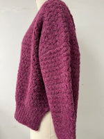 ZIGZAG CREWNECK - PLUM