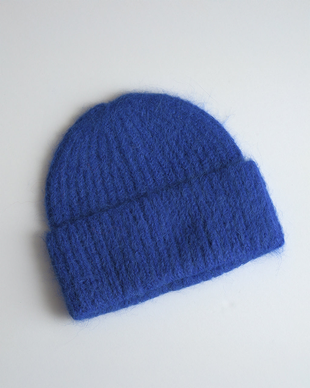 SURI ALPACA CUFF HAT - ELECTRIC BLUE