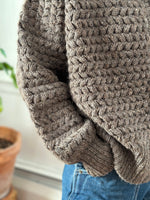 ZIGZAG CARDIGAN - MUSHROOM TWEED