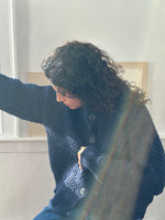 ZIGZAG CARDIGAN - NAVY