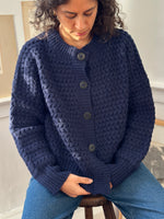 ZIGZAG CARDIGAN - NAVY