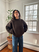 ZIGZAG CREWNECK - CHOCOLATE