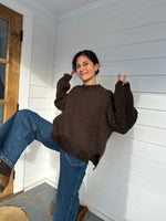 ZIGZAG CREWNECK - CHOCOLATE