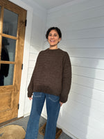 ZIGZAG CREWNECK - CHOCOLATE