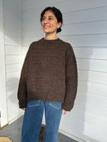 ZIGZAG CREWNECK - CHOCOLATE