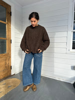 ZIGZAG CREWNECK - CHOCOLATE