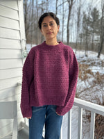 ZIGZAG CREWNECK - PLUM