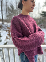 ZIGZAG CREWNECK - PLUM