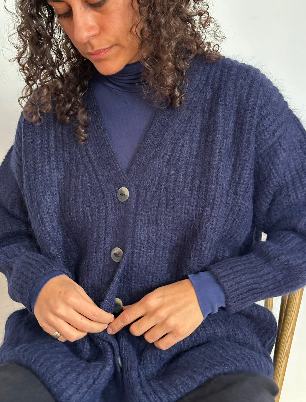 SURI CARDIGAN - NAVY