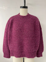 ZIGZAG CREWNECK - PLUM