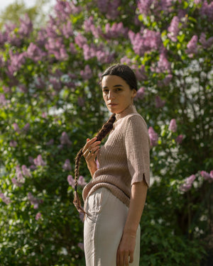 SPRING RIB TOP - LILAC