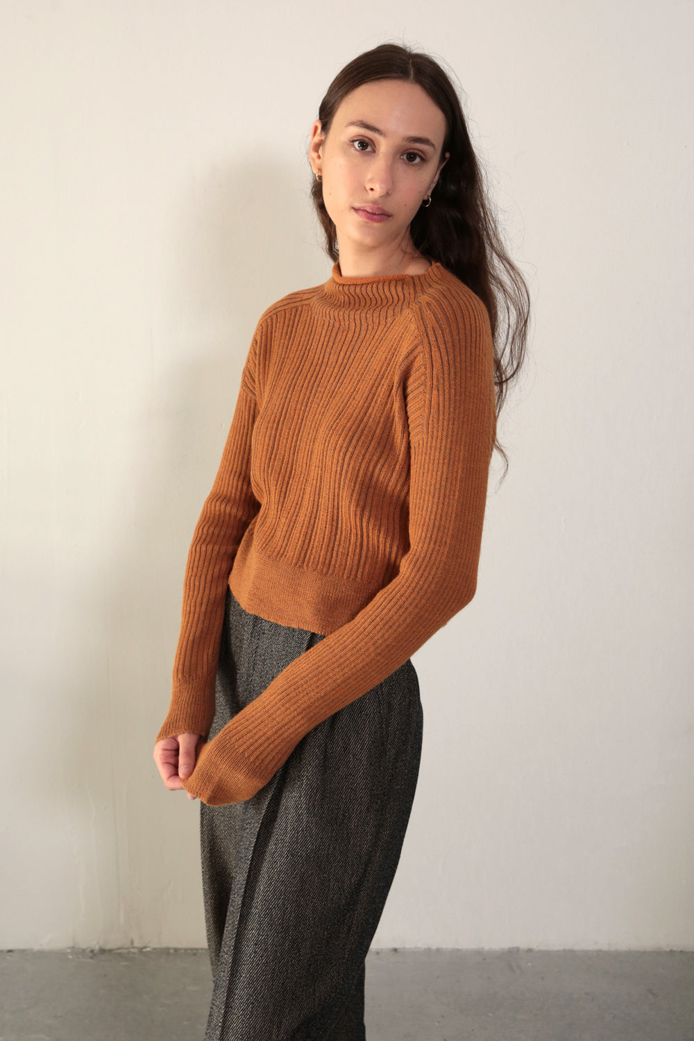 RIB SWEATER - BUTTERSCOTCH