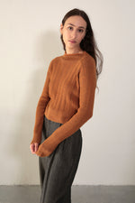 RIB SWEATER - BUTTERSCOTCH