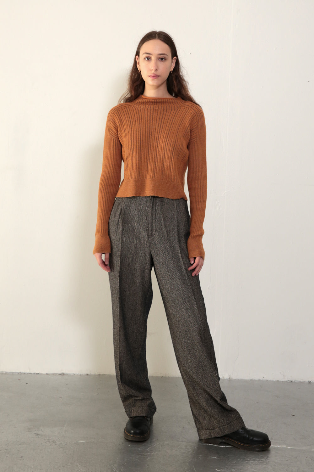 RIB SWEATER - BUTTERSCOTCH