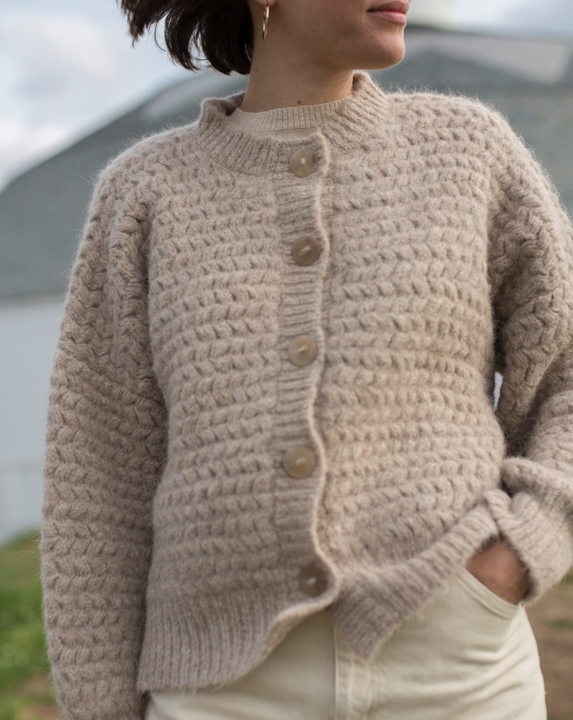 トップス DAMEGE PIGMENT KNIT CARDIGAN Edikted Contrast トップス DAMEGE PIGMENT KNIT CARDIGAN Edikted Contrast