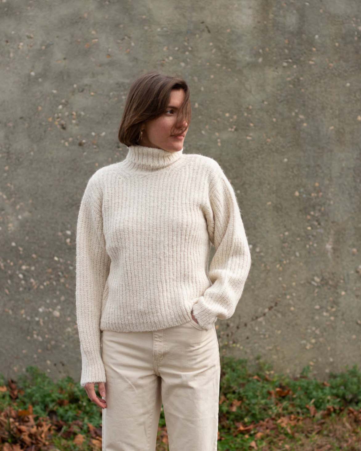 NORTH COUNTRY TURTLENECK - ECRU