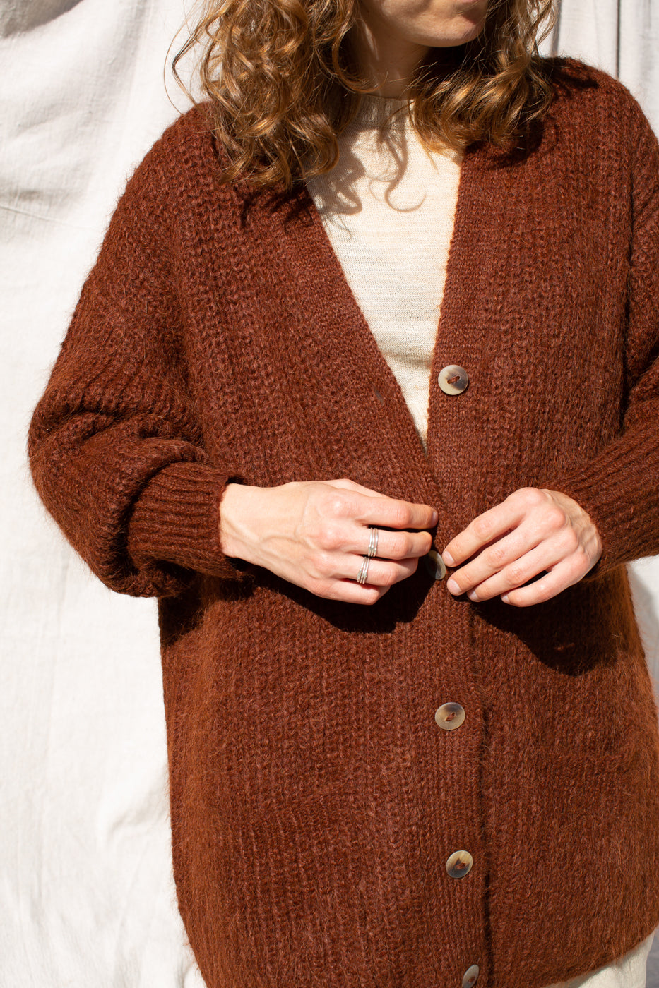 NORTH COUNTRY CARDIGAN - RUSSET