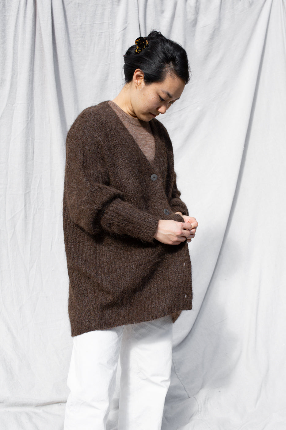 NORTH COUNTRY CARDIGAN - BARK