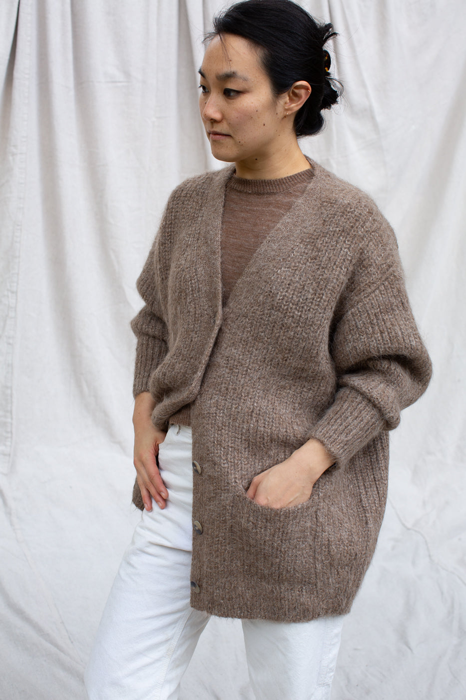 NORTH COUNTRY CARDIGAN - FAWN